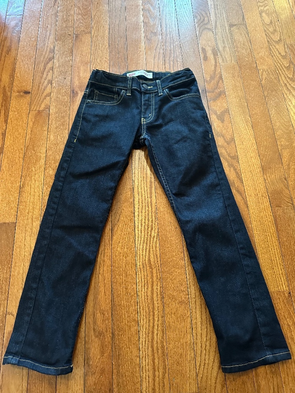 Levi's 511 Boys Dark Wash Slim Fit Jeans Size 8 Regular Stretch Denim